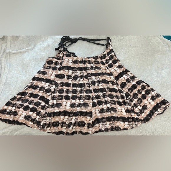 Free People Jump On It Camo Dress Jumper in cream combo print Large - Picture 4 of 10